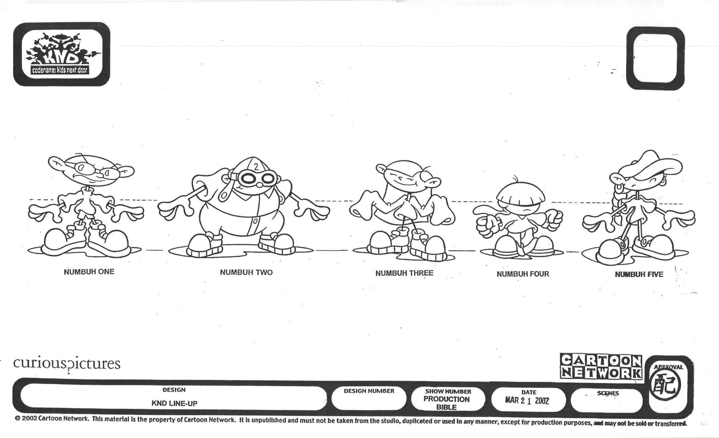 Codename: Kids Next Door Production Bible : Cartoon Network : Free  Download, Borrow, and Streaming : Internet Archive